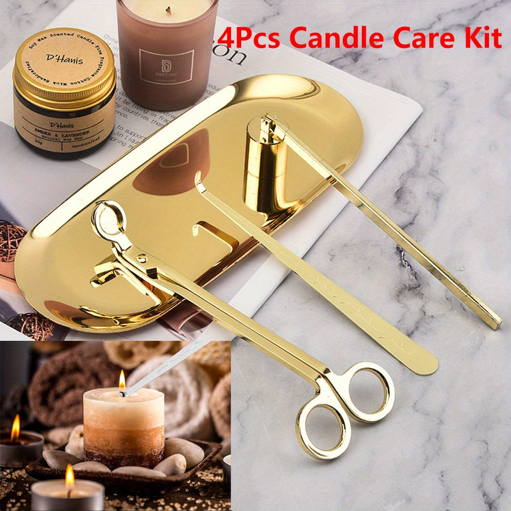 Candle Making Accessories - 4 قطعة/المجموعة الفاخرة مجموعة العناية بالشموع
