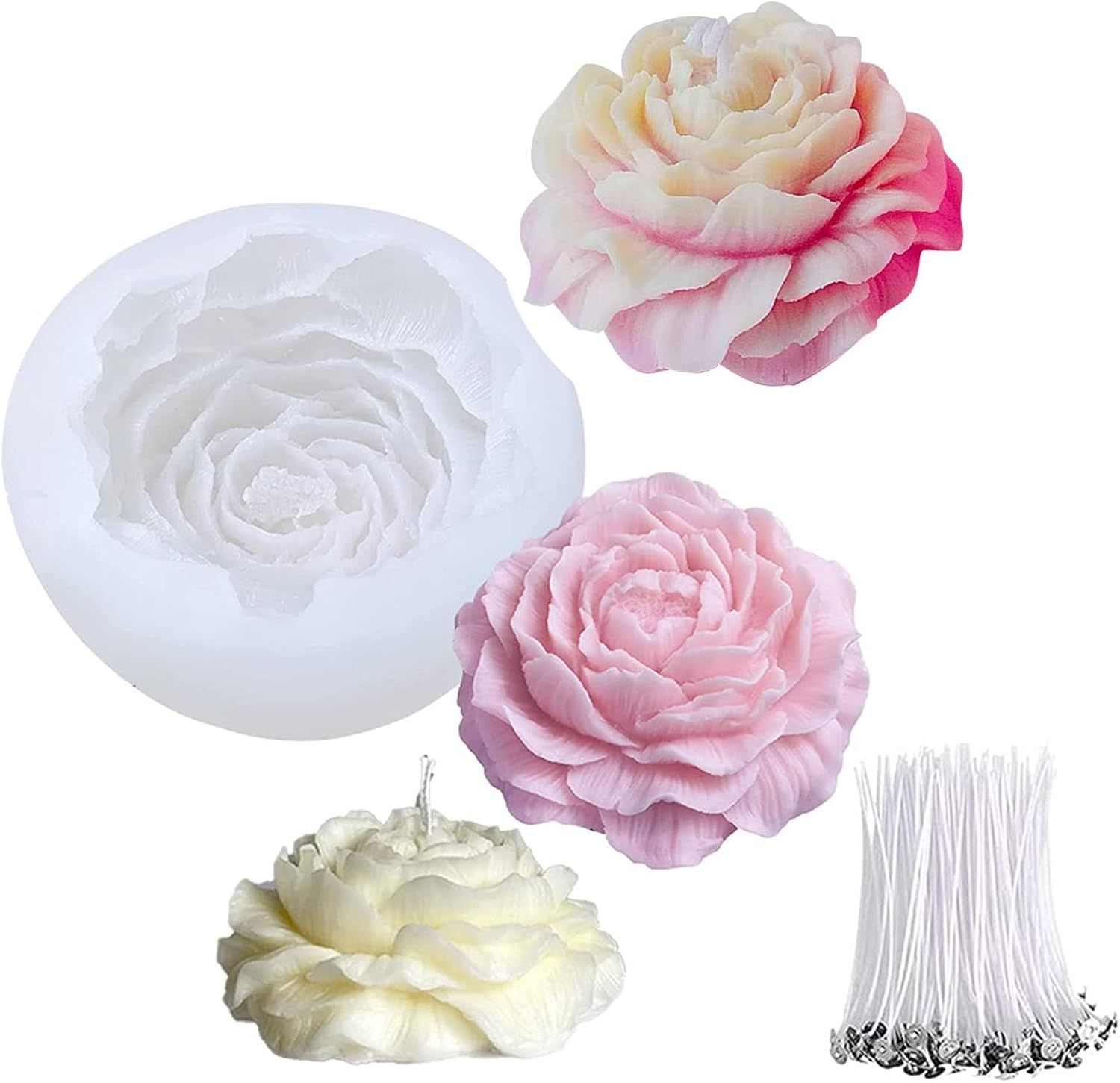 Candle Making Kit For Kids - قالب شمع سيليكون ثلاثي الأبعاد على