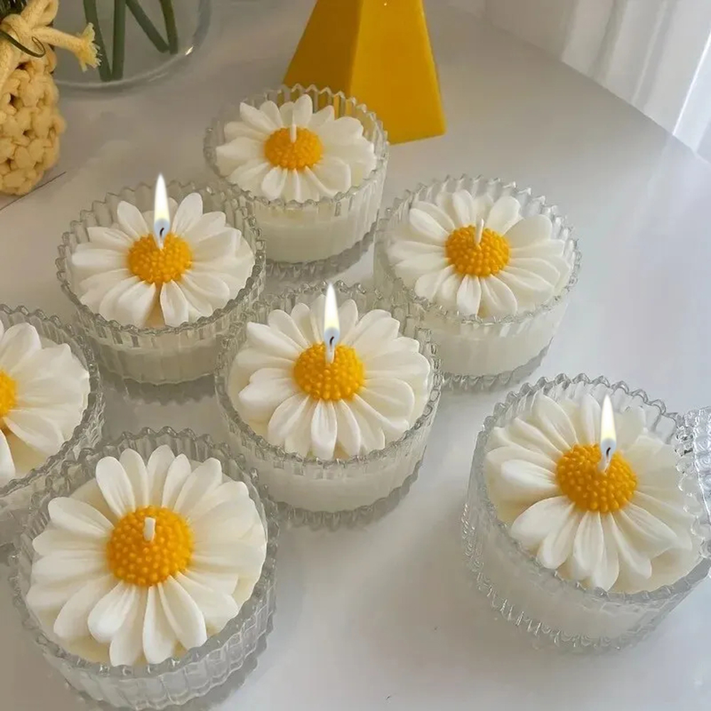 Candle Making Kit For Kids - قالب شمع ديزي من السيليكون ،