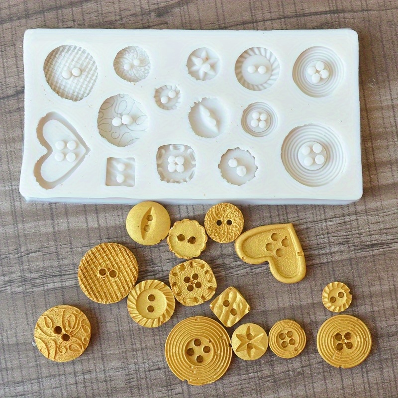 قالب سيليكون على شكل أزرار، قا - مراجعة Candle Making Accessories وسعره