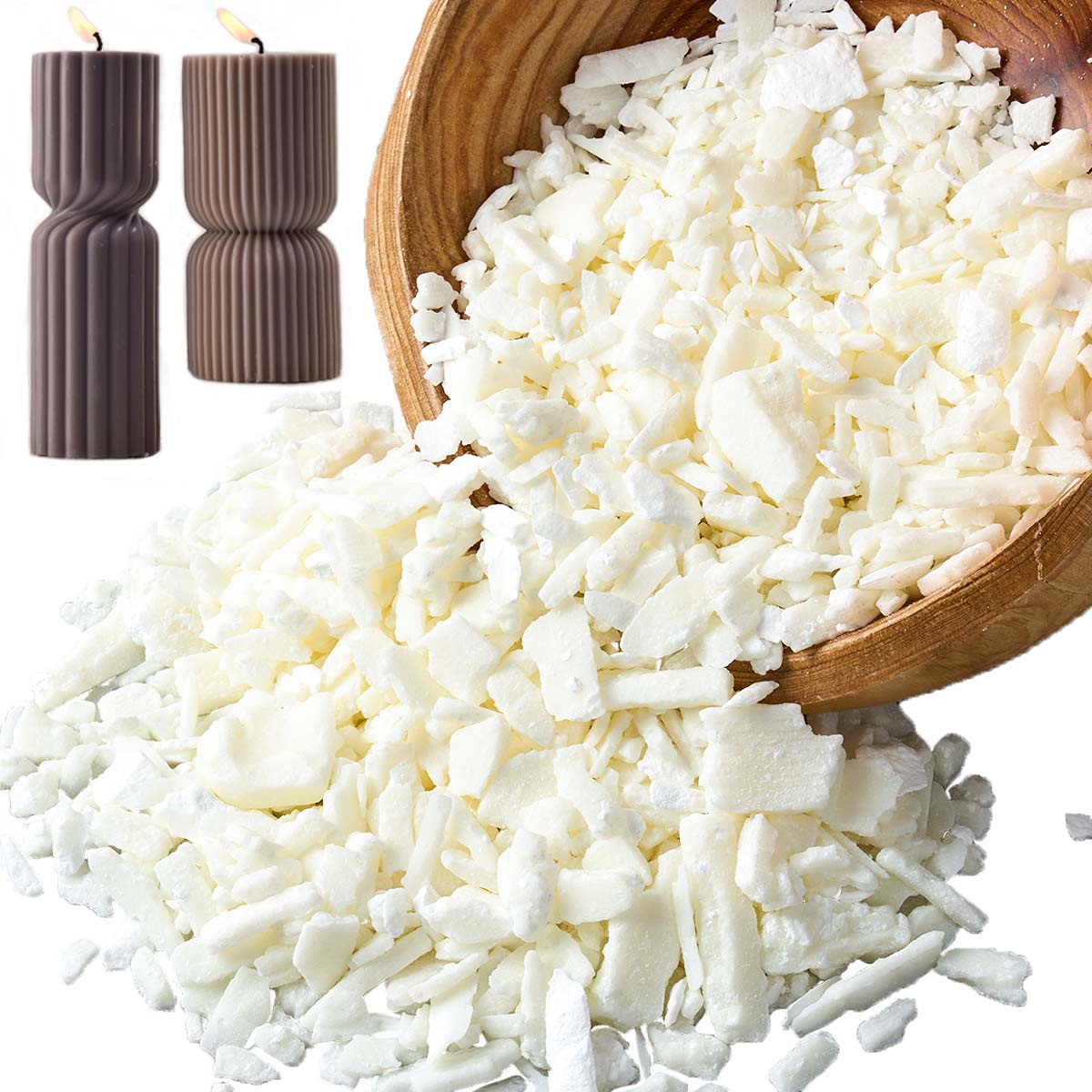 1 جنيه شمع الصويا الأبيض النقي - مراجعة Candle Making Wax وسعره