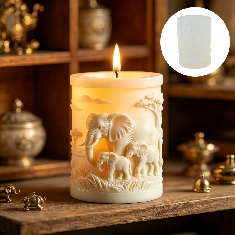 قالب سيليكون للشمع والجبس بتصم - مراجعة Candle Making Kit For Kids وسعره