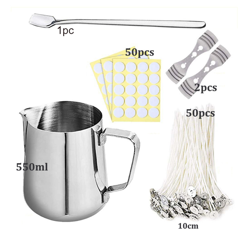 1 مجموعة شمعة صنع عدة صب وعاء  - مراجعة Candle Making Kit For Kids وسعره