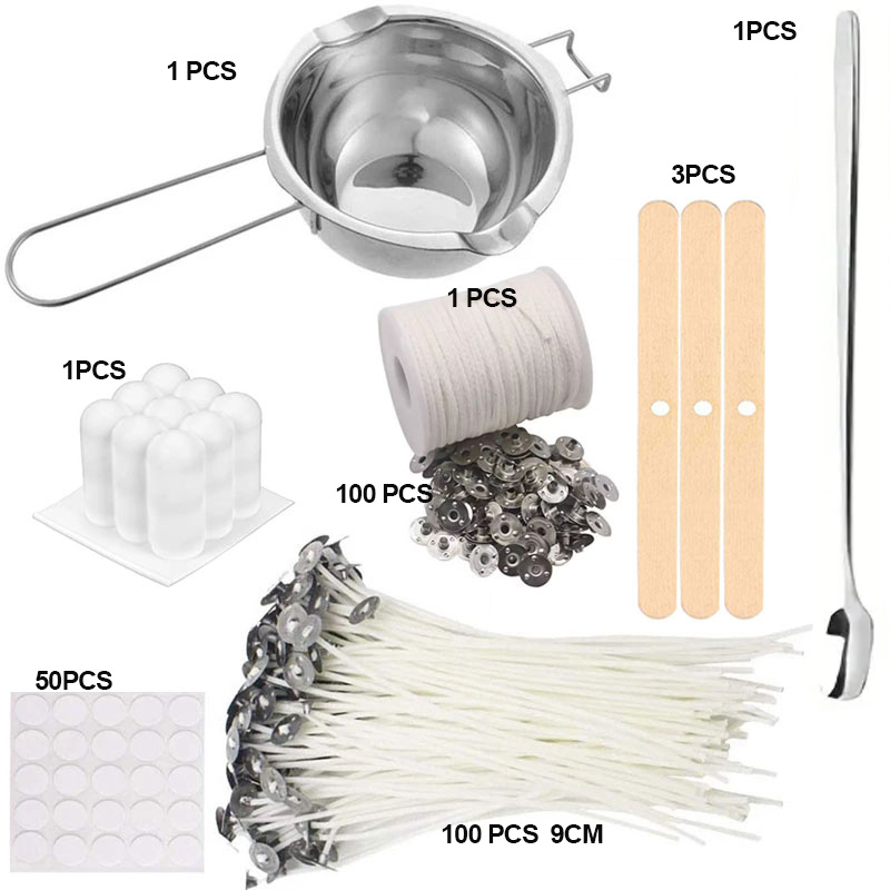 1 مجموعة شمعة صنع عدة صب وعاء  - مراجعة Candle Making Kit For Kids وسعره